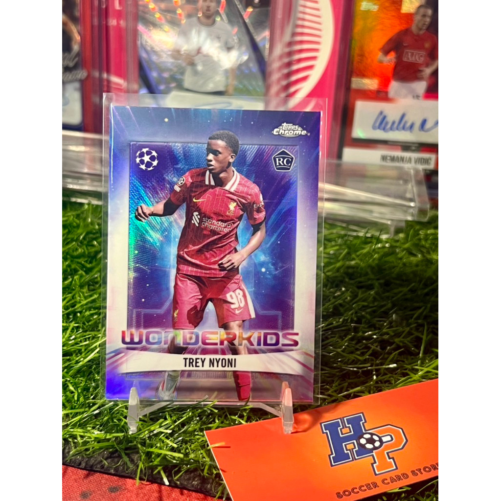 Trey Nyoni RC Wonderkids Topps Chrome UCL 2024/25 การ์ดฟุตบอล