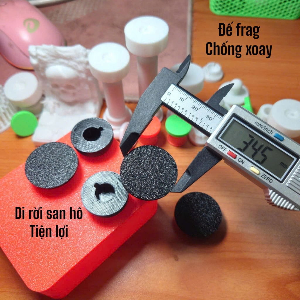 ขาตั้งคอรัลเฟรกพิมพ์ลาย 3 มิติพร้อมหัวเข็มขัดแบบหมุนได้ | ป้องกันการหมุน การตรึงปะการังที่แข็งแกร่งม