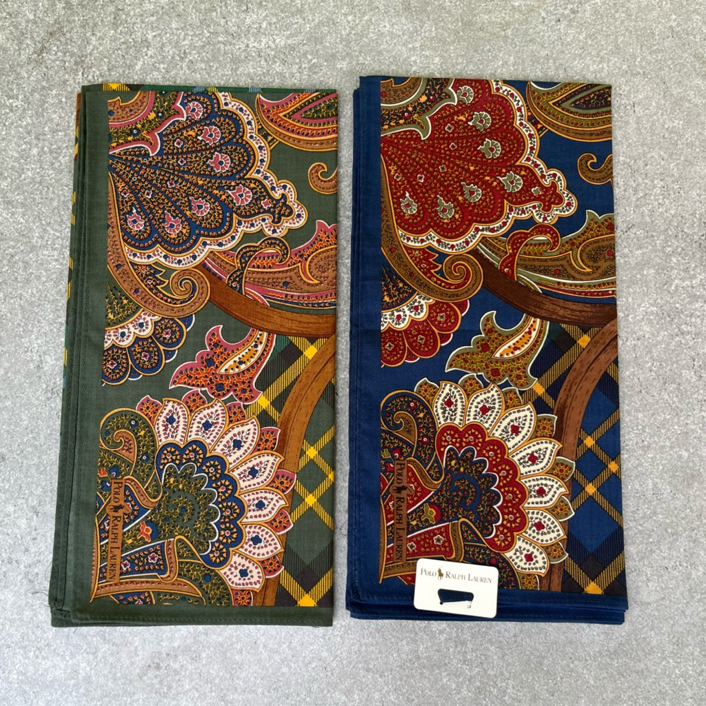 ผ้าเช็ดหน้า BANDANA คุณภาพสูง ลาย Pasley 50x50ซม