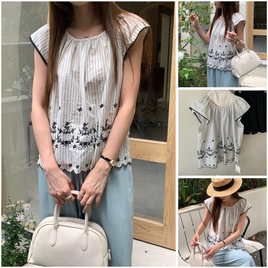 [Em.Cloud] เสื้อเชิ้ตปักลูกไม้ 911