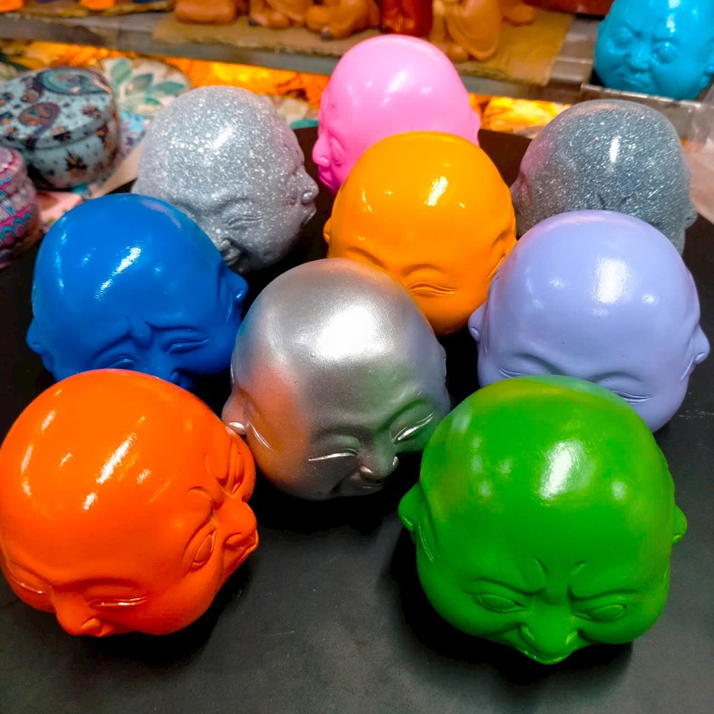 4-SIDED STONE BUDDHA STATUE, FOUR-FACE BUDDHA STONE STATUE