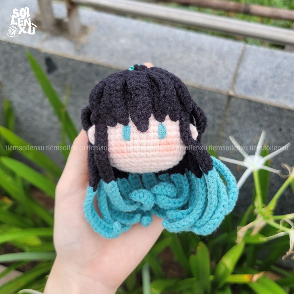 พวงกุญแจตุ๊กตา Muichirou Tokitou แฮนด์เมดทําจากขนสัตว์