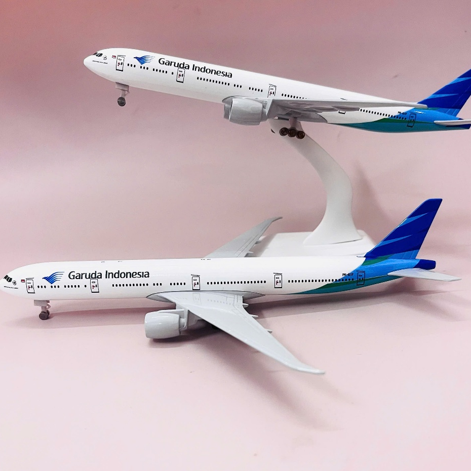 BOEING B777 MODEL PLANE GARUDA INDONESIA โลหะคุณภาพสูง (1:400) FULLBOX