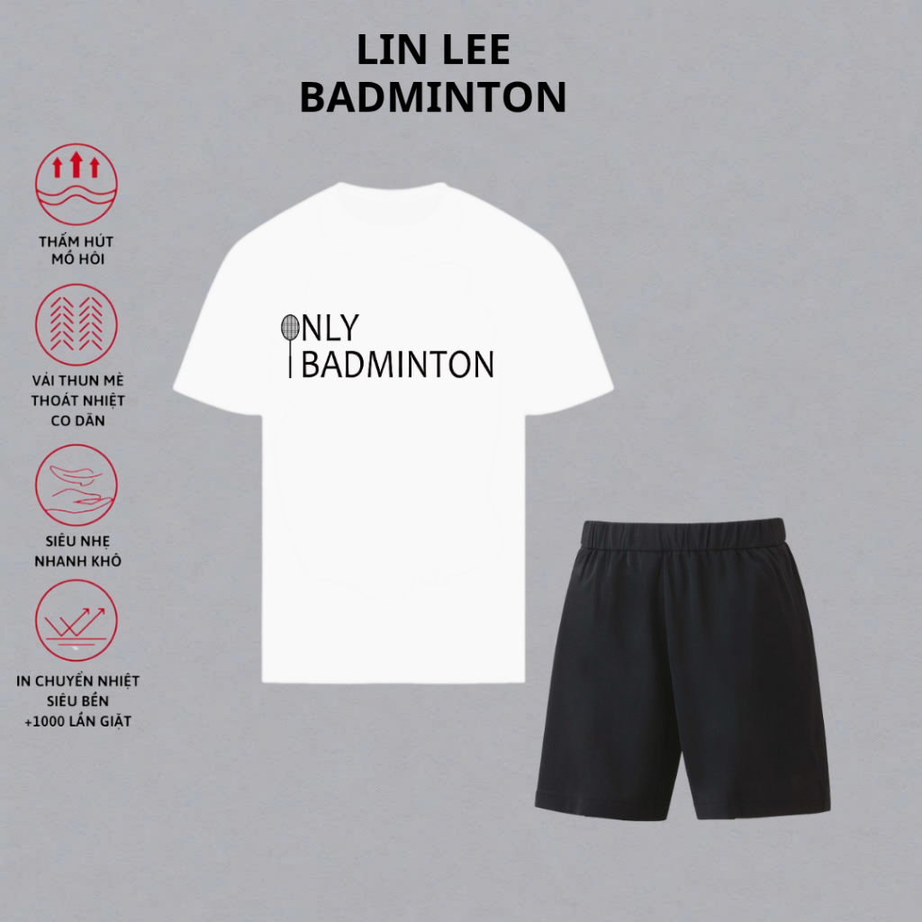 I LOVE BADMINTON เสื้อผ้าแบดมินตันการแข่งขันระดับมืออาชีพ TT623