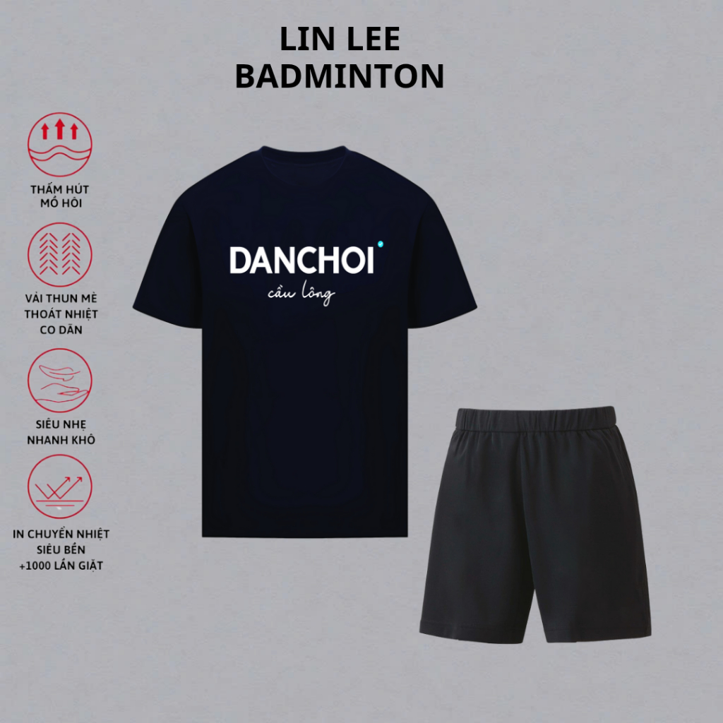 I LOVE BADMINTON เสื้อผ้าแบดมินตันการแข่งขันระดับมืออาชีพ TT624