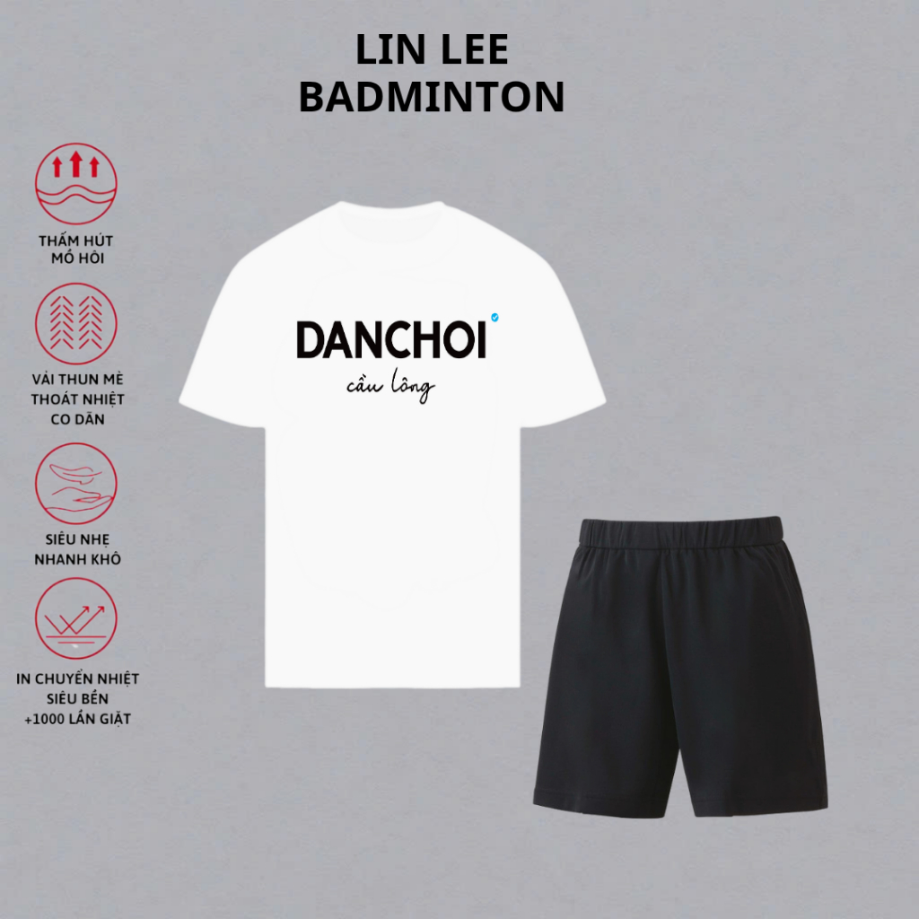 I LOVE BADMINTON การแข่งขันระดับมืออาชีพเสื้อผ้า BADMINTON TT625