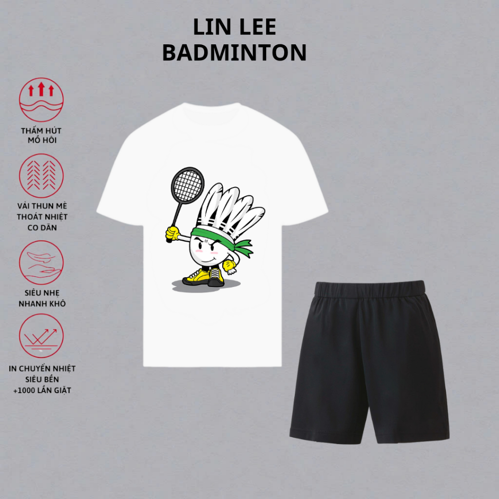 I LOVE BADMINTON เสื้อผ้าแบดมินตันการแข่งขันระดับมืออาชีพ TT627