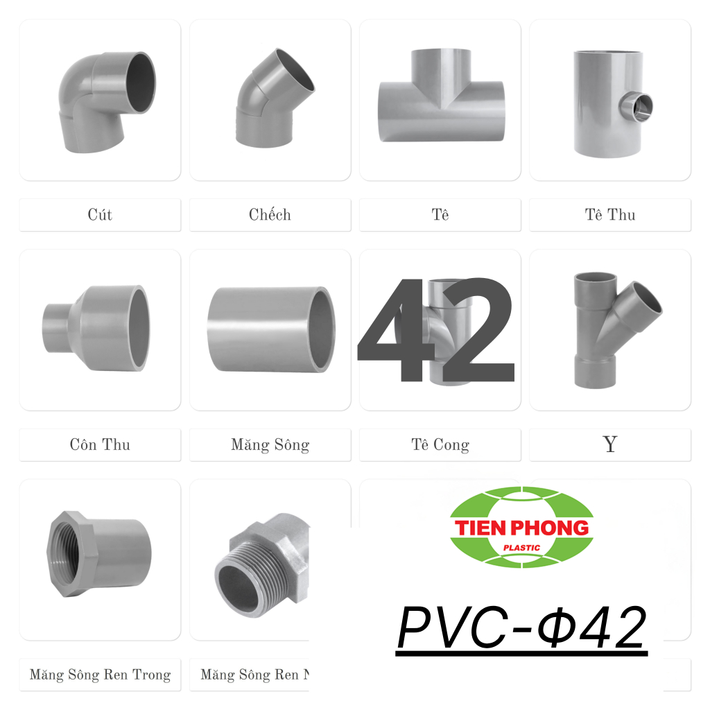 อุปกรณ์ท่อ 42 (ตะเกียบ, เวดจ์, ซ็อกเก็ต, MS, เกลียวใน MS, เกลียวนอก MS, Tees, Tapers) pioneered good