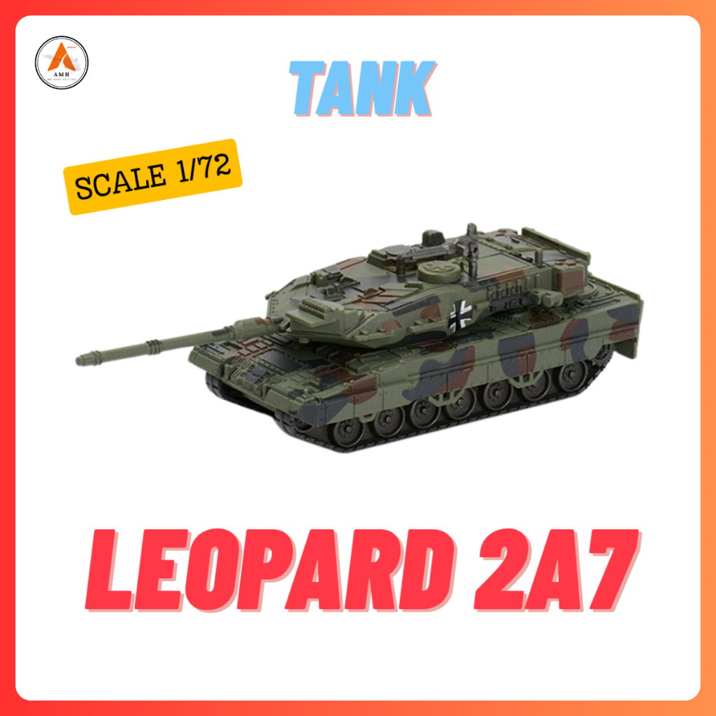 (ขายส่ง/ขายปลีก) Leopard 2A7 Battle Tank Model Toy Assembled Decor Display