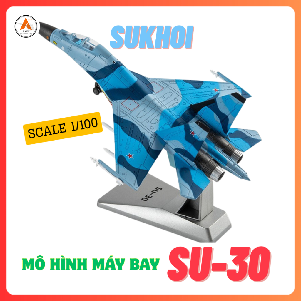 SU-30 TL 1/100 Metal Fighter Model Display Decor