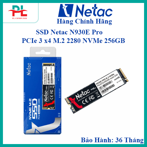 SSD Netac N930E-PRO M2 NVMe 256Gb / 512Gb Gen 3 x 4 - ของแท้ - 3 ปี
