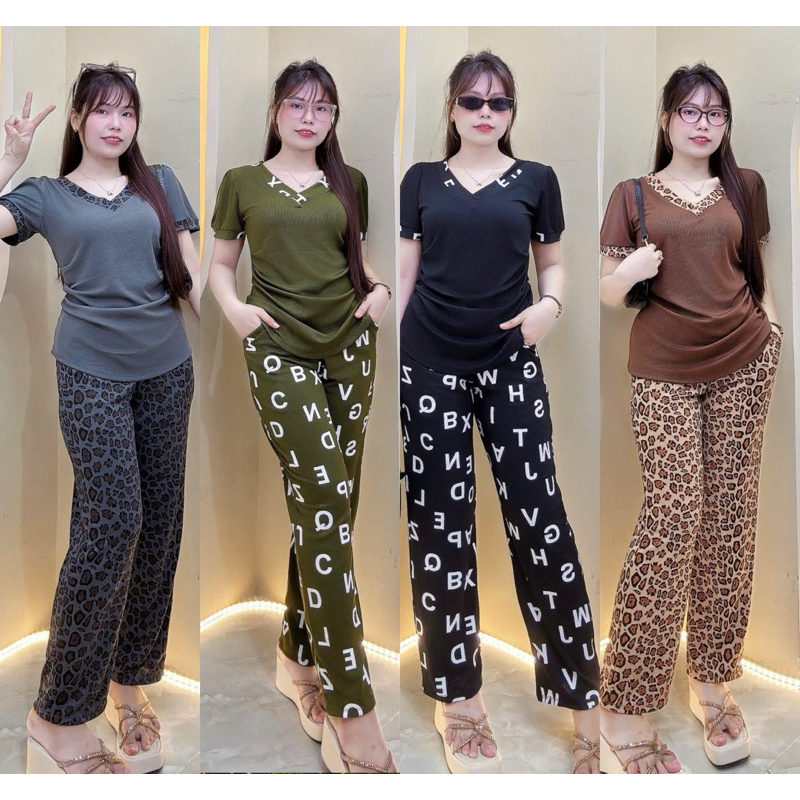BigSiZe Womens Set 50-95kg  ชุดกัดสีพร้อมคอเต่า แขนพอง ยางยืดเย็น