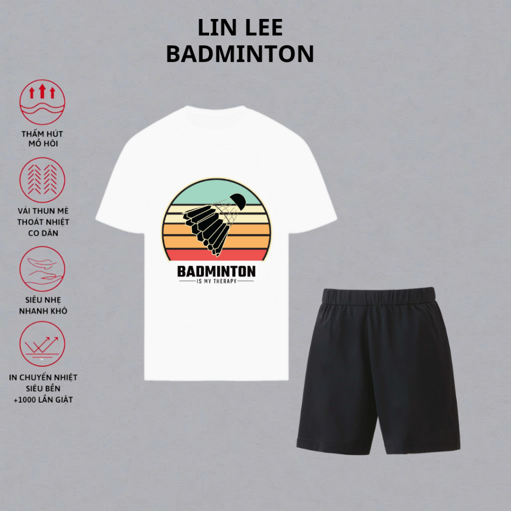 I LOVE BADMINTON เสื้อผ้าแบดมินตันการแข่งขันระดับมืออาชีพ TT641