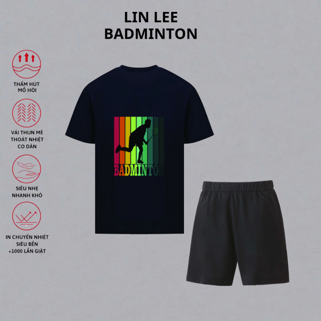 I LOVE BADMINTON เสื้อผ้าแบดมินตันการแข่งขันระดับมืออาชีพ TT658