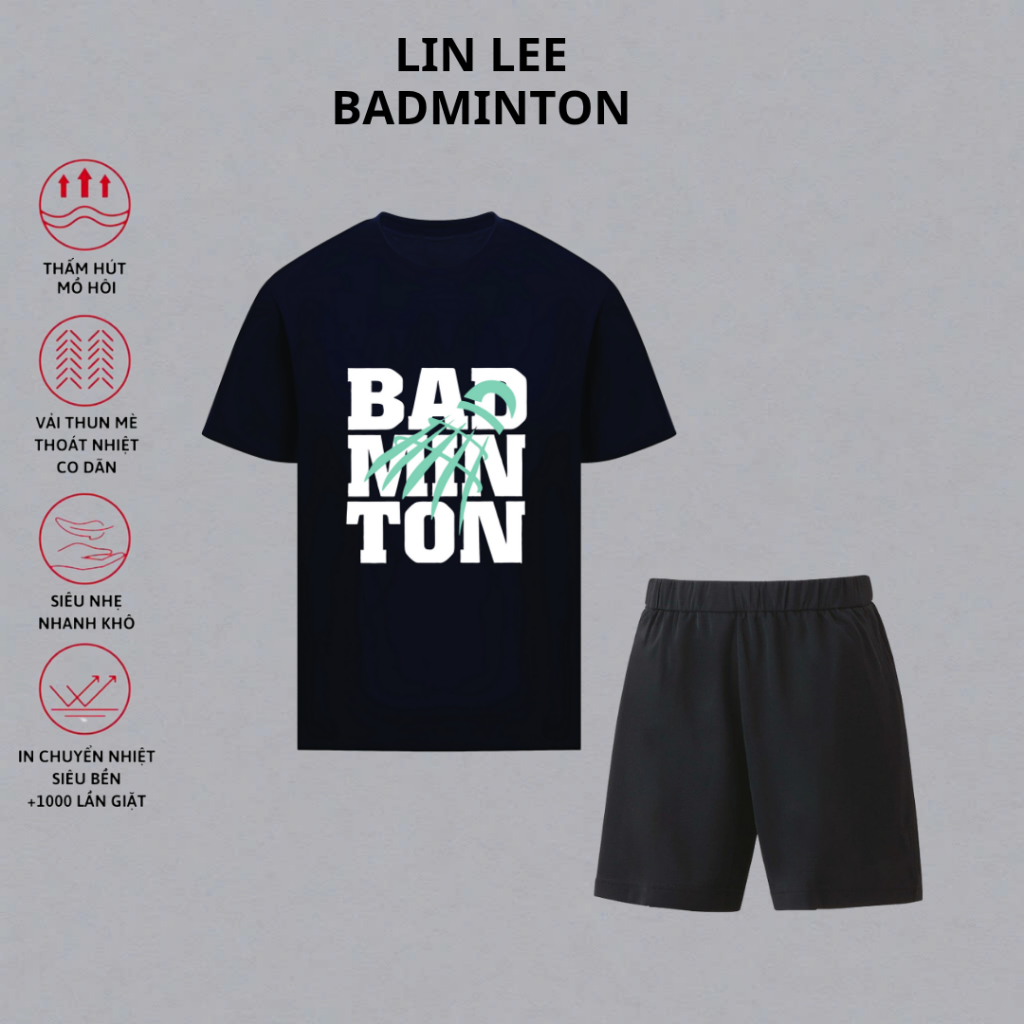 I LOVE BADMINTON เสื้อผ้าแบดมินตันการแข่งขันระดับมืออาชีพ TT660