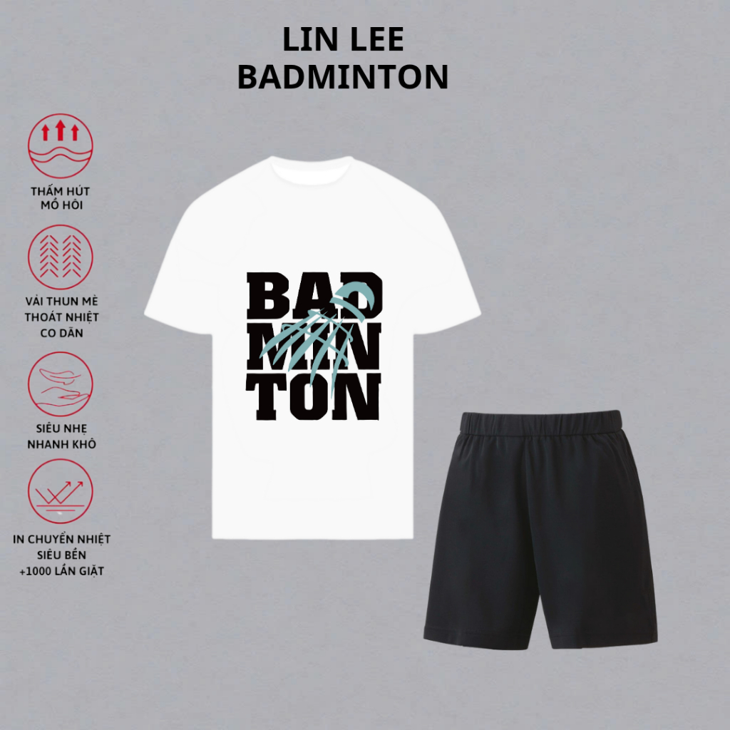 I LOVE BADMINTON เสื้อผ้าแบดมินตันการแข่งขันระดับมืออาชีพ TT661