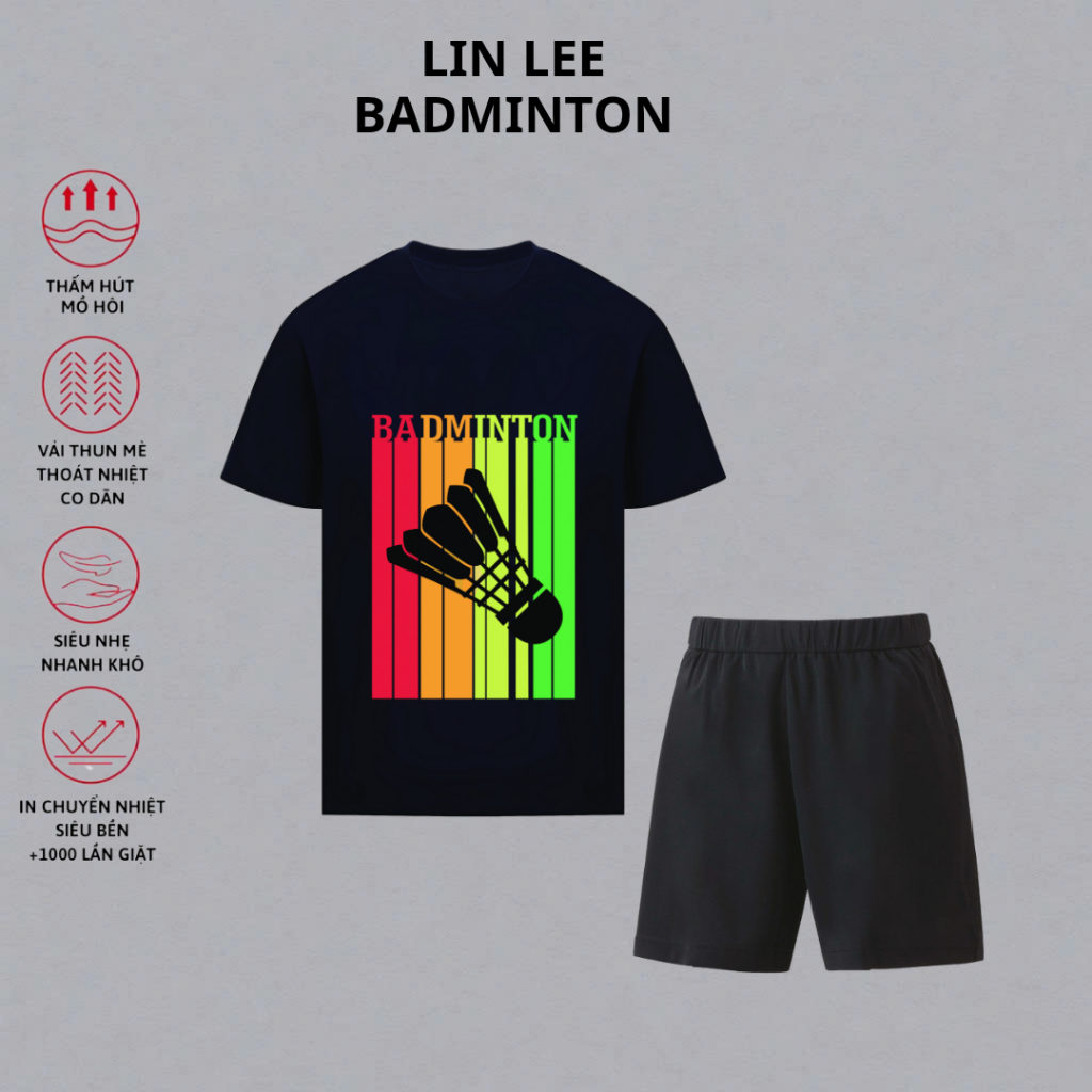 I LOVE BADMINTON เสื้อผ้าแบดมินตันการแข่งขันระดับมืออาชีพ TT662