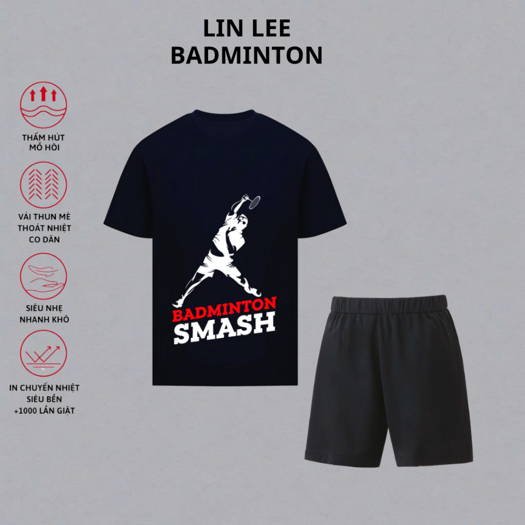 I LOVE BADMINTON เสื้อผ้าแบดมินตันการแข่งขันระดับมืออาชีพ TT664