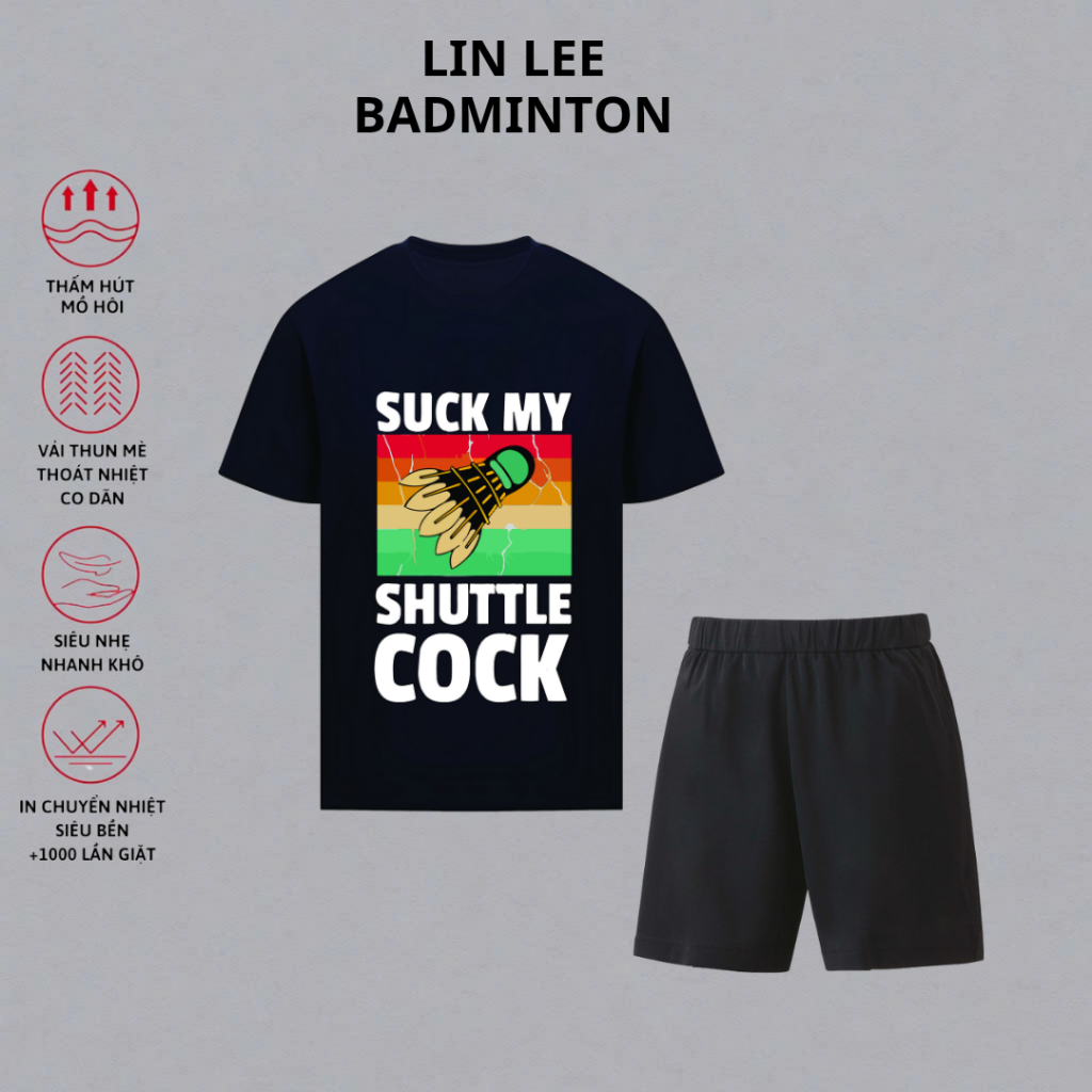 I LOVE BADMINTON เสื้อผ้าแบดมินตันการแข่งขันระดับมืออาชีพ TT668