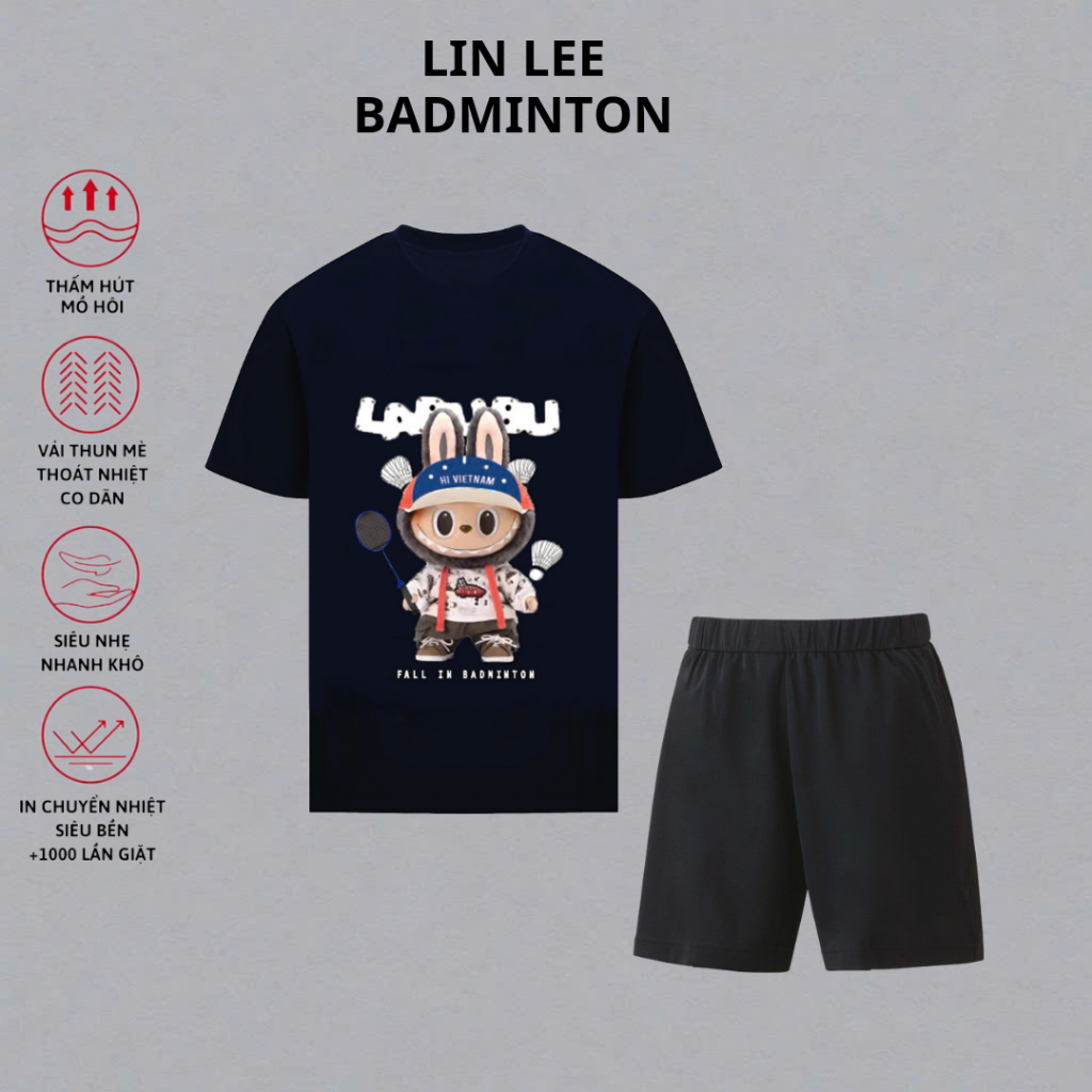 I LOVE BADMINTON เสื้อผ้าแบดมินตันการแข่งขันระดับมืออาชีพ TT686