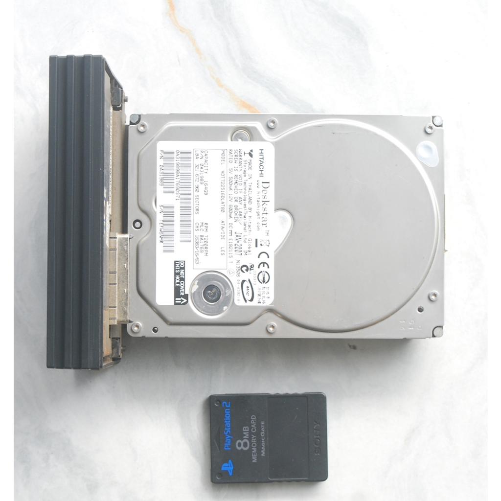 Ps2 160GB HDD พร้อมอะแดปเตอร์อินเทอร์เน็ตและการ์ดหน่วยความจํา mcboot ที่ติดตั้งล่วงหน้าสําหรับคอนโซล