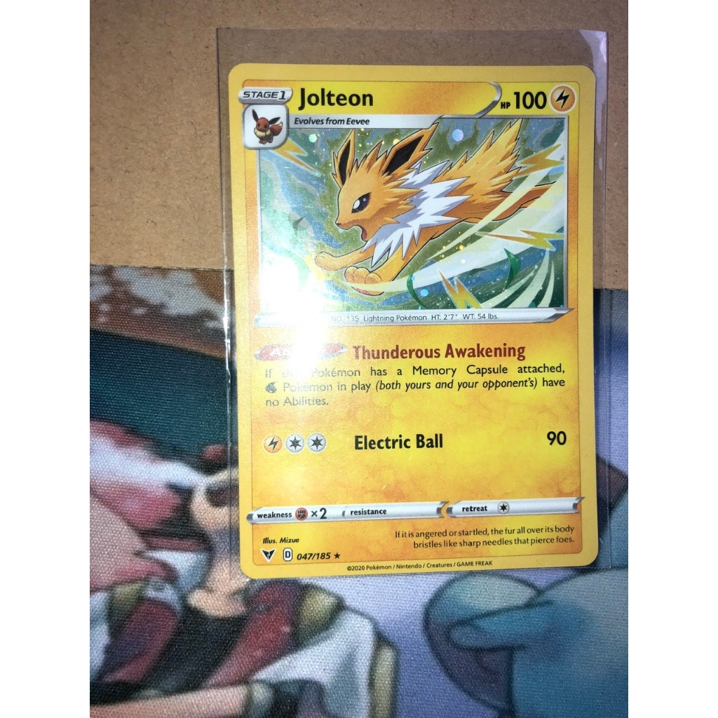 การ์ดโปเกมอน - Jolteon - อังกฤษ - ของแท้ Nintendo