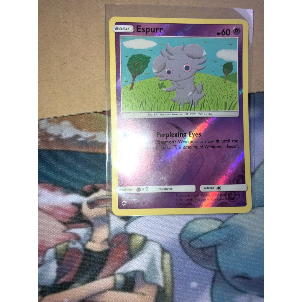 การ์ดโปเกมอน - Espurr - อังกฤษ - ของแท้ Nintendo