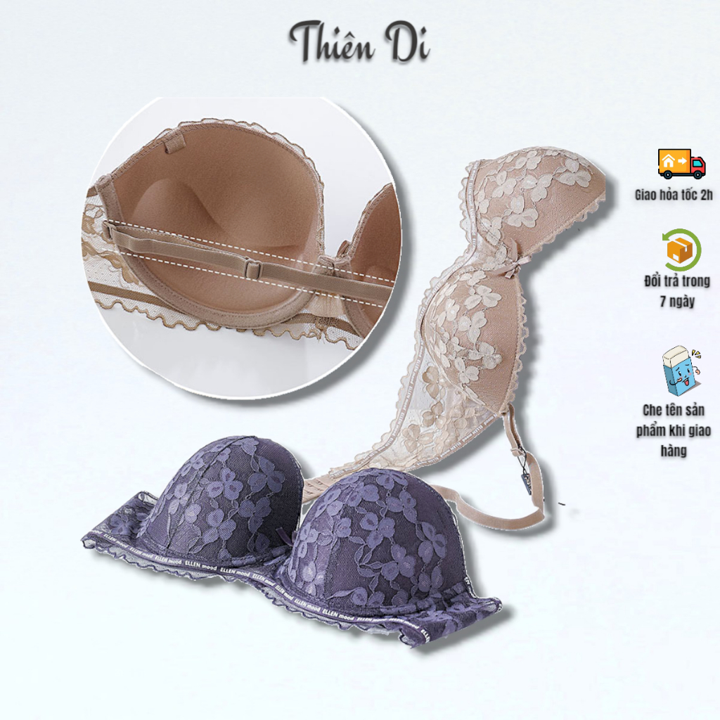 ชุดชั้นในลูกไม้มีโครงโฟมบาง 1 ซม.ตาข่ายลูกไม้ BraWomens เซ็กซี่และน่าสนใจ Breast Enhancement 813 THI