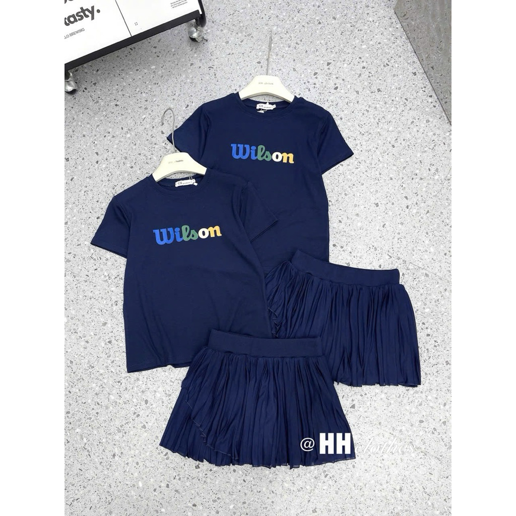 [HOT] LunaClassy Charcoal Purple W Letter Set ชุดกีฬาผู้หญิง ผ้าฝ้ายดูดซับสีเข้ม HH2999SA