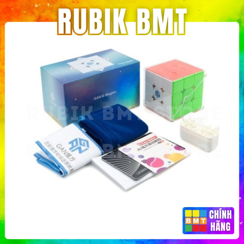 Rubik 3x3 Gan 12 Maglev UV, ลูกบาศก์รูบิค 3 ชั้นระดับพรีเมียมพร้อมแม่เหล็ก, ของเล่นอัจฉริยะสําหรับเด