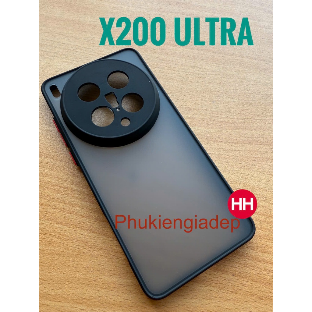 เคส Vivo X200 Ultra ขอบสีด้าน ป้องกันลายนิ้วมือ