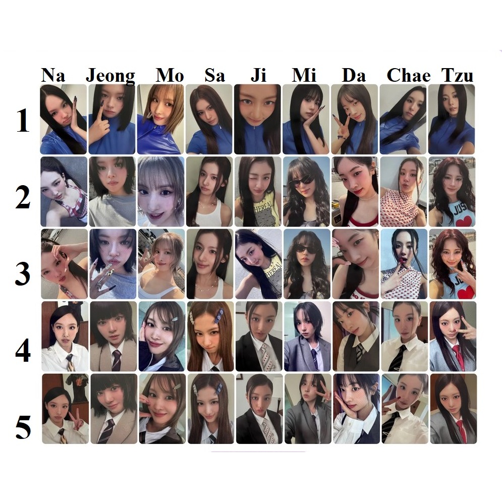 การ์ด ALBUM TWICE OFF THIS สําหรับ PHOTOBOOK NAYEON JIHYO MOMO MINA SANA CHAEYOUNG TZUYU DAHYUN