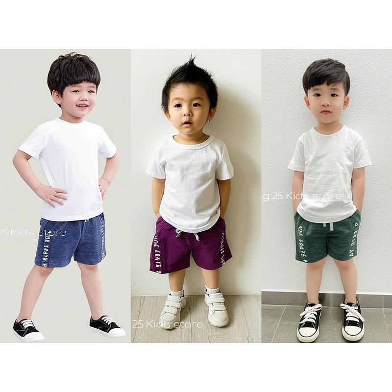 กางเกงขาสั้นเด็กชาย Mid-Thigh 10kg-28kg ผ้าฝ้ายคุณภาพสูง แบบมาตรฐาน -Page 25 Shop - K20