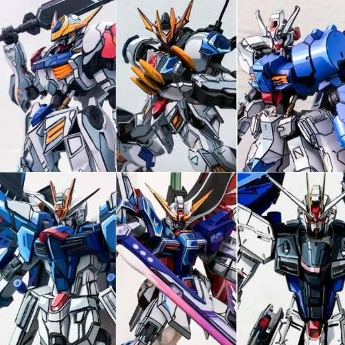 [พร้อมสต็อก] Combo HG 1/144 1/100 Assembly Model, Assembly Toys ANAVATA,FIghter Influx,RX-78 Custom