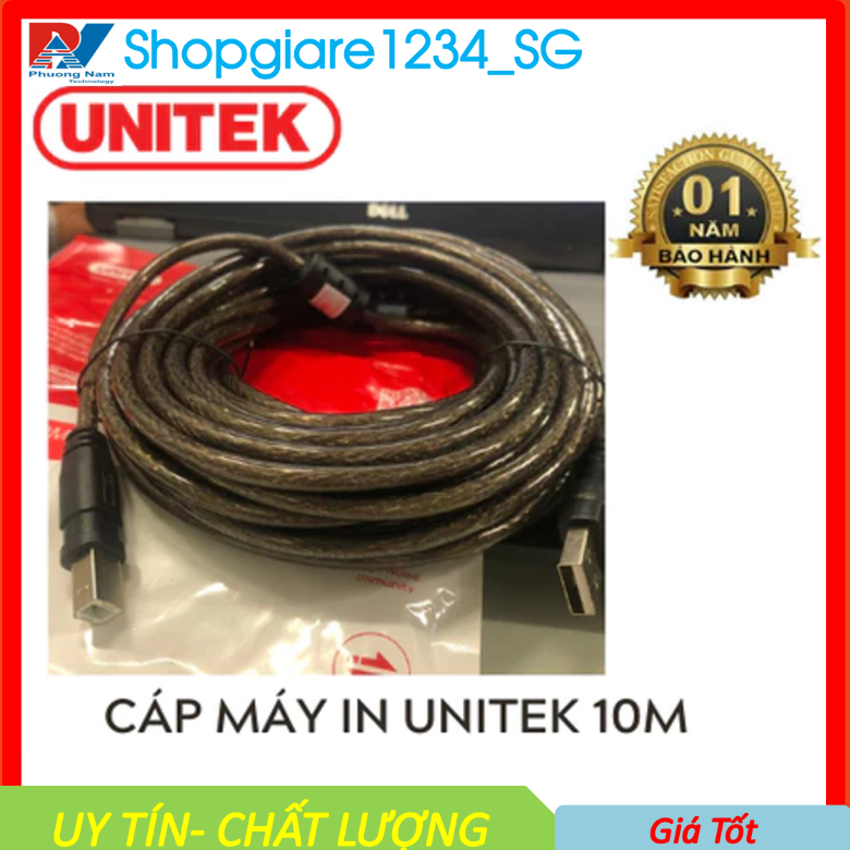 UNITEK YC421 5M - สายเครื่องพิมพ์ USB 10M - จําหน่ายของแท้ - 12 เดือน
