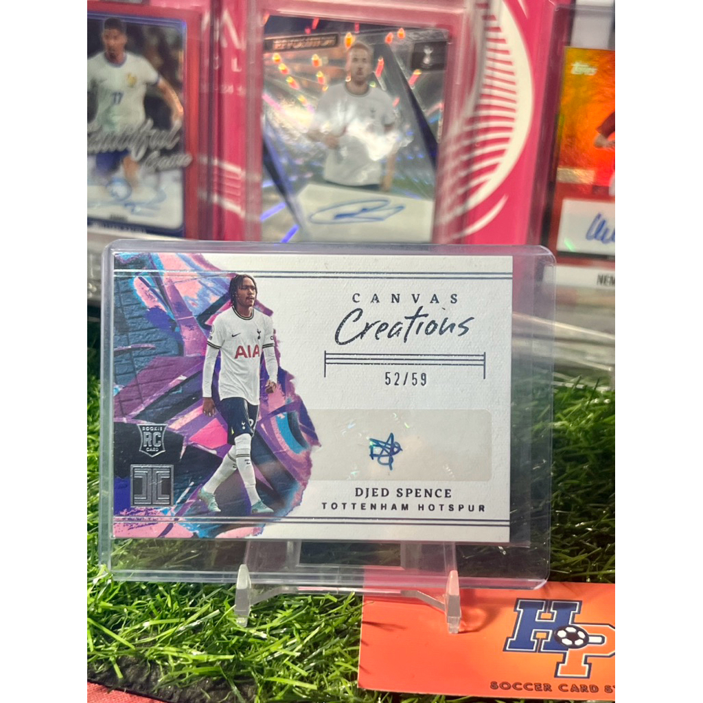 การ์ดฟุตบอล Djed Spence ลายเซ็นต์ RC /59 Panini Impeccable 2022/23