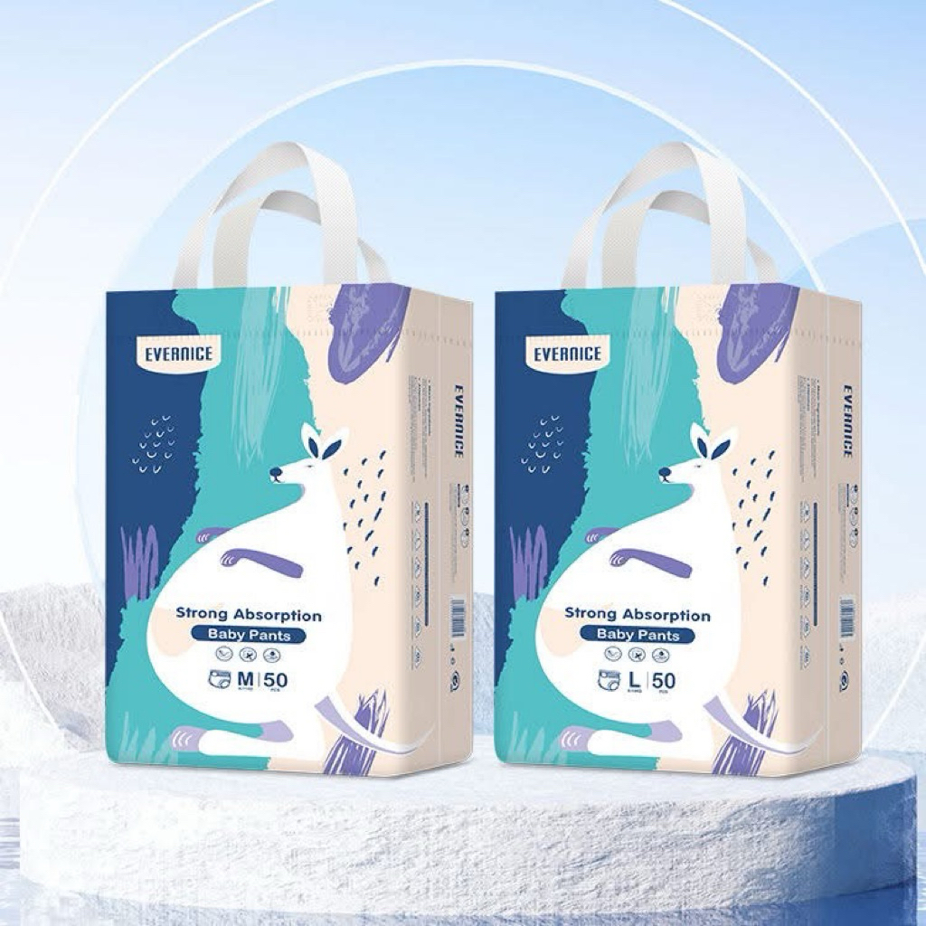 [ คอมโบ 3 แพ็ค ] 150 ผ้าอ้อมอังกฤษ EVERNICE ไซส์ M-5XL