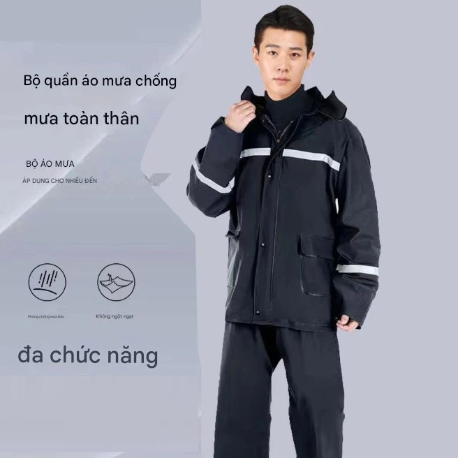 ชุดเสื้อกันฝนสะท้อนแสงสำหรับชายและหญิง thumbnail 4