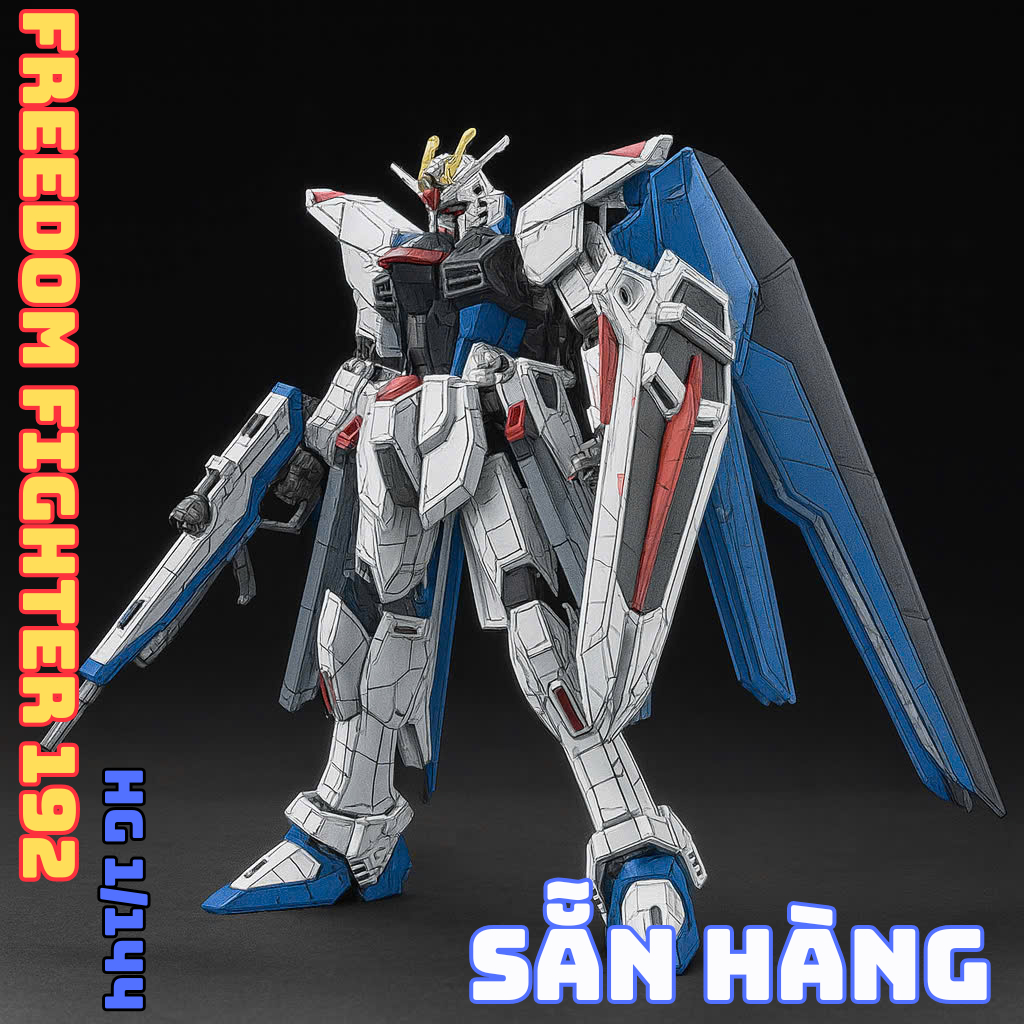 [AVAILABLE] HG 1/144 ZGMF-X10A Freedom Fighter 192 Daban Assembly Model (ฐานฟรี)