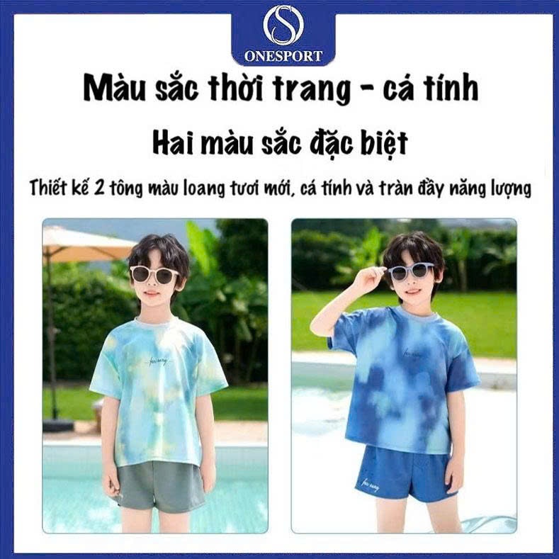 YUKE-YY2431 ชุดว่ายน้ําเด็กผู้ชาย กางเกง 2 ชั้น (ของแท้) One Sport