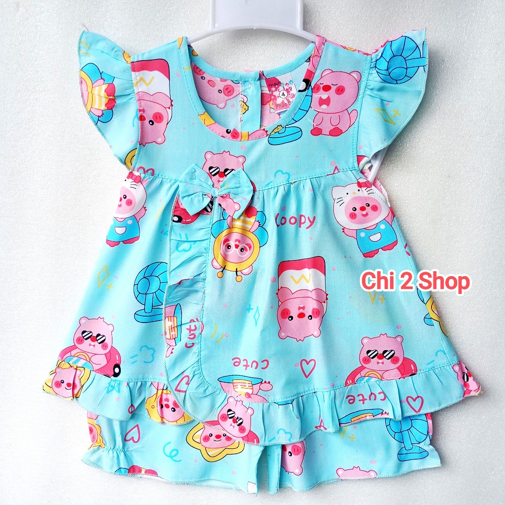 ค2ชม.11 ชุดโทเล่เด็กผู้หญิงผ้าลินินมีปีกนางฟ้าหลากสีให้ลูกน้อยให้เลือก