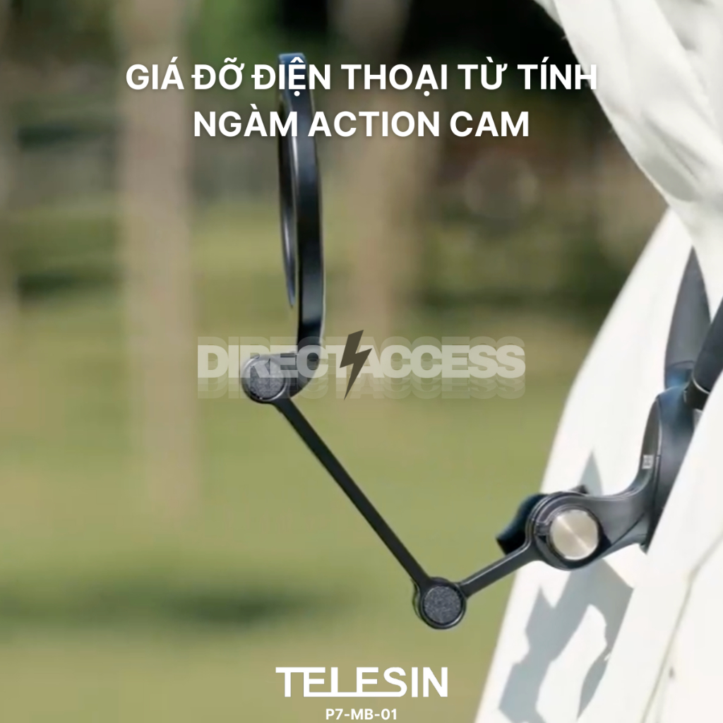 Telesin P7-MB-01 - ที่วางโทรศัพท์แบบแม่เหล็กติด Action Cam เข้ากันได้กับอุปกรณ์เสริมทั้งหมด