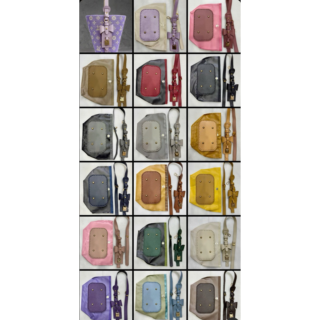 กระเป๋าหนัง PU Set ALWAYS FUN มีโบว์ (โบว์ LV)