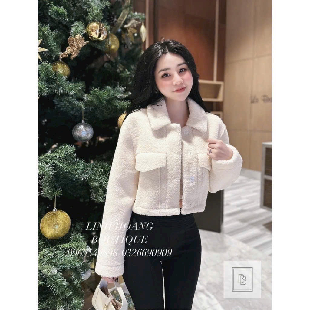 เสื้อแจ็คเก็ตผ้าฟลีซกระเป๋าอกแนวนอนน่ารัก
