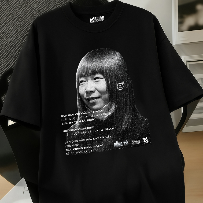 เสื้อยืด Hong Sister, Sister Hong, Quote, Sneezing ผ้าคอตตอน 100% ทรงโอเวอร์ไซส์ | Xfire เวียดนาม