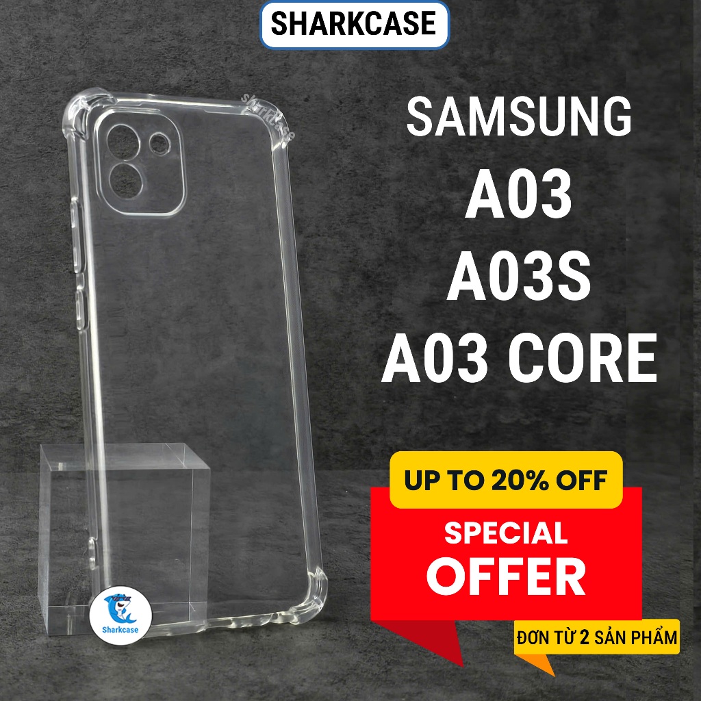 Samsung A03, A03S, เคส A03 core, ซิลิโคนใสกันกระแทกคุณภาพสูงพร้อมขอบเพื่อปกป้องโทรศัพท์