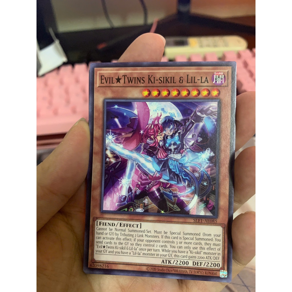 [ของแท้] YUGIOH EVIL TWIN KI-SIKIL CARD & LIL-LA