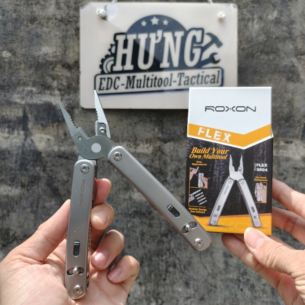 Hungtool - Roxon Flex Modular Multitool S804 19in1 คีมอเนกประสงค์