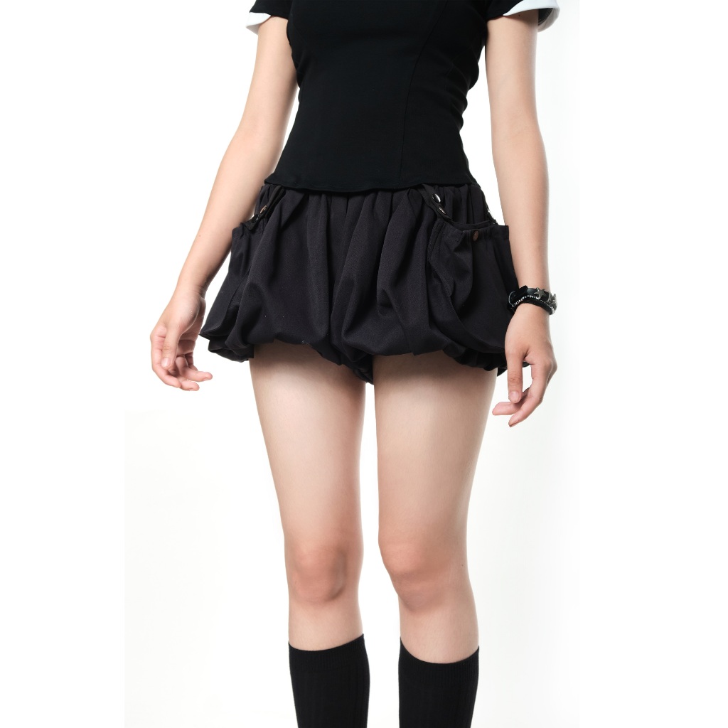 กางเกงขาสั้นสกินนี่ | กางเกงขาสั้น UYU Momo Bubble