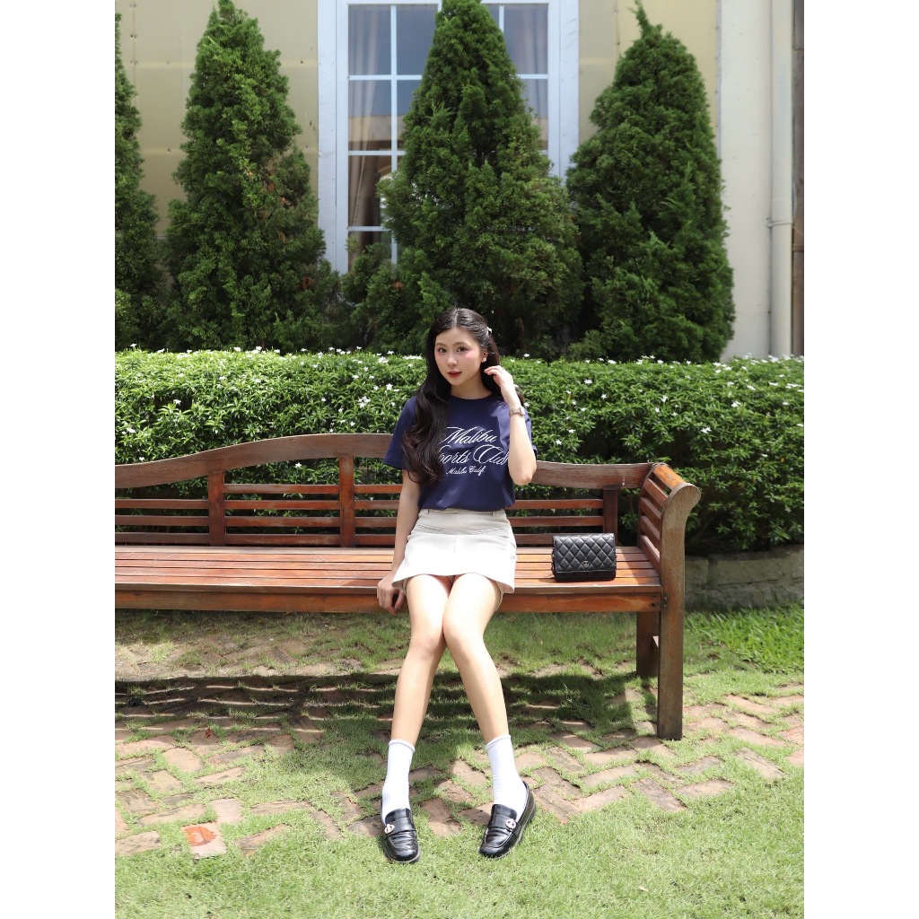 LIN CLOSET [CV44] กระโปรงทรงเอ สไตล์เกาหลี มีกระเป๋า - DECEMBER COLLECTION